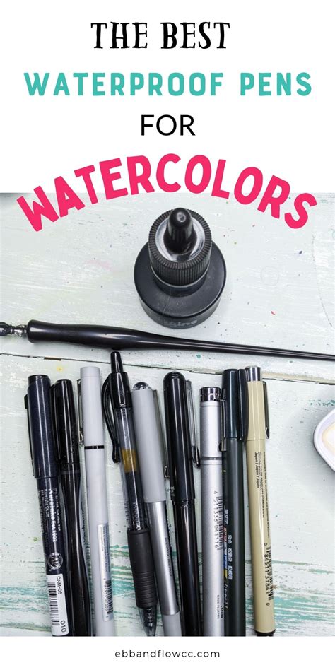 waterproof pen for watercolor